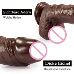 Realistic Silicone Large Huge Dildo Sex Toys For Women With Thick Glans Powerful Suction Cup Stiff Cock Adult Products - 2