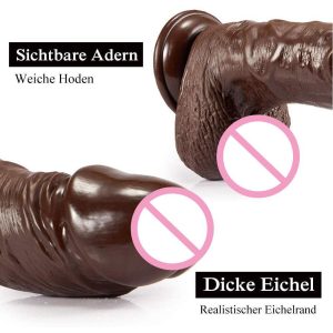 Realistic Silicone Large Huge Dildo Sex Toys For Women With Thick Glans Powerful Suction Cup Stiff Cock Adult Products - 2