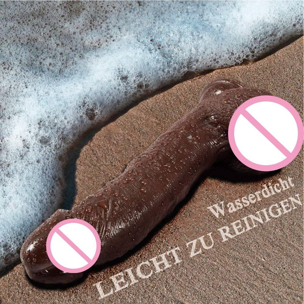 Large Silicone Dildo For Women Realistic Design With Thick Glans Powerful Suction Base Adult Pleasure Toy - 1