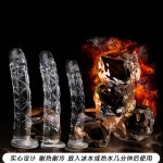 3 Size Crystal Big Glass Dildo Realistic Penis Artificial Anal G-spot Stimulate Female Dildos For Women - 3