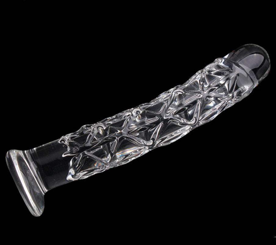 Crystal Glass Dildo Realistic Penis Design Three Sizes Gspot And Anal Stimulation Womens Intimate Toy - 10