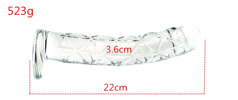 Crystal Glass Dildo Realistic Penis Design Three Sizes Gspot And Anal Stimulation Womens Intimate Toy - 6