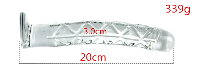 Crystal Glass Dildo Realistic Penis Design Three Sizes Gspot And Anal Stimulation Womens Intimate Toy - 5