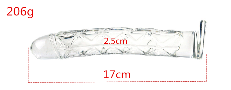 Crystal Glass Dildo Realistic Penis Design Three Sizes Gspot And Anal Stimulation Womens Intimate Toy - 4