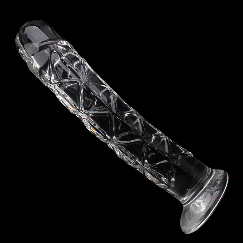 Crystal Glass Dildo Realistic Penis Design Three Sizes Gspot And Anal Stimulation Womens Intimate Toy - 3