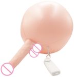Camatech Realistic Dildo Strap On Jumping Ball For Female Masturbation Flesh Penis Vibrator Strapless Strapon Inflatable Balloon - 4