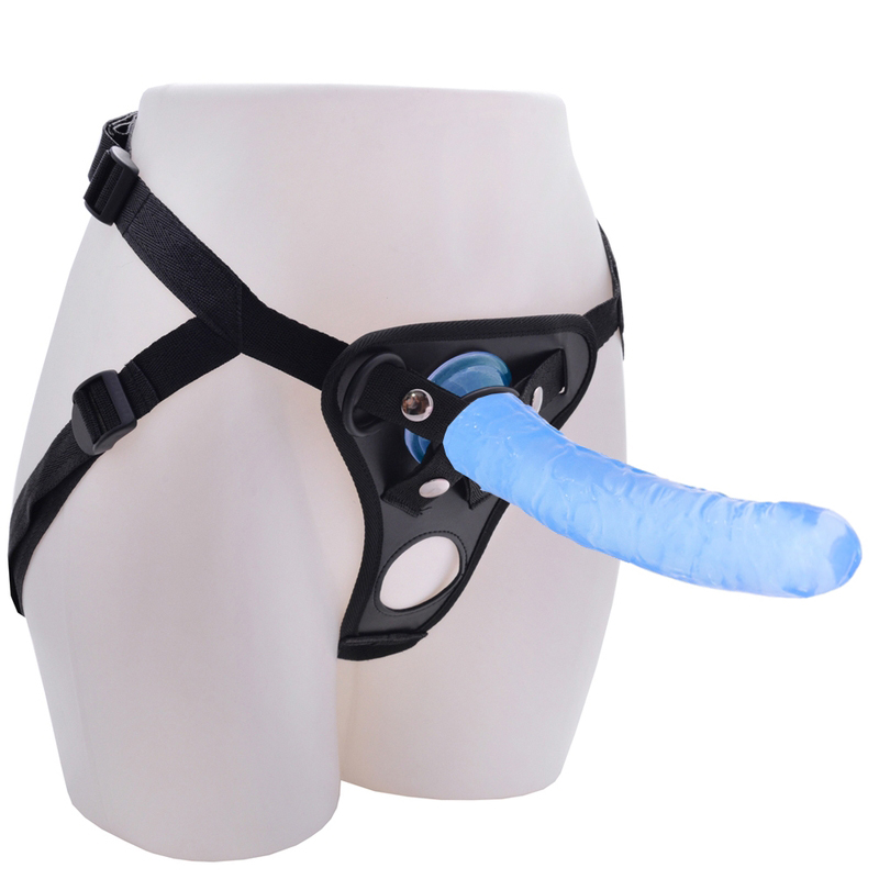 Double Hole Realistic Dildo Harness Lesbian Couples Strapon Soft Penis With Suction Cup Vaginal And Anal Stimulation Sex Toy - 9