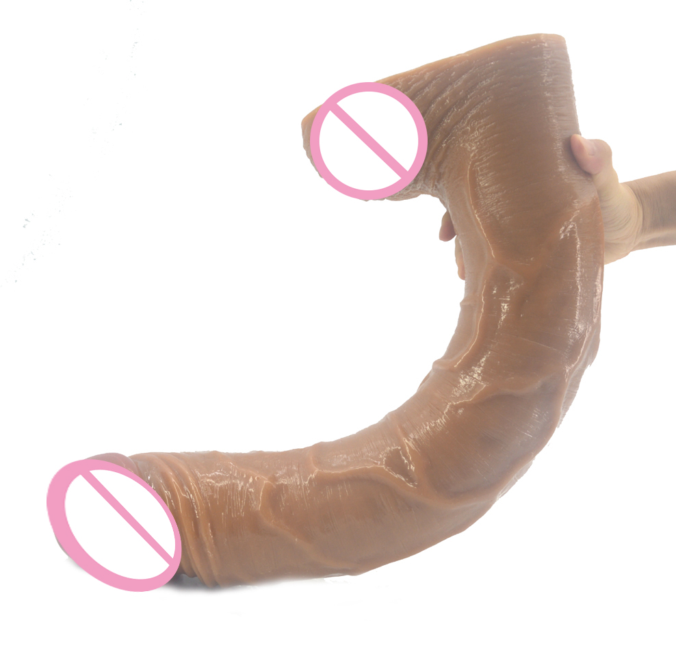 Extra Large 198in Realistic Dildo Brown For Women Pleasure Toys For Clitoral Anal Stimulation - 1