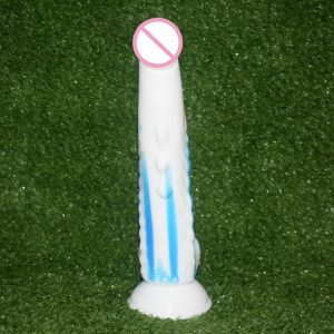 Nuun 10 Inch Dragon Dildo Long G-spot Stimulate Animal Penis Sharp Blue White Climax Anal Plug Fetish Erotic Sex Toys For Woman - 2