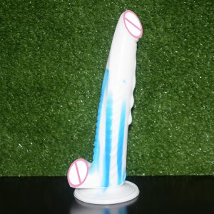 Nuun 10 Inch Dragon Dildo Long G-spot Stimulate Animal Penis Sharp Blue White Climax Anal Plug Fetish Erotic Sex Toys For Woman