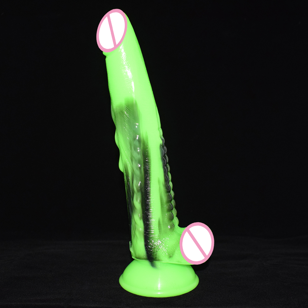 Nuun 10inch Dragonthemed Dildo Gspot Stimulator Fetish Erotic Sex Toy Sharp Bluewhite Long Anal Plug For Women - 20
