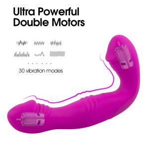 Erotic Strapless Strapon Dildo Vibrator G Spot Clitoris Stimulator Lesbian Strap On Double Ended Dildos Adult Sex Toys For Woman - 2