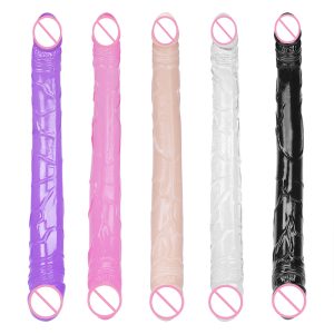 Extra Long Lesbian Soft Waterproof Stimulate Masturbation Simulation Double Dildo For Women Anal Plug Sex Toy Adult