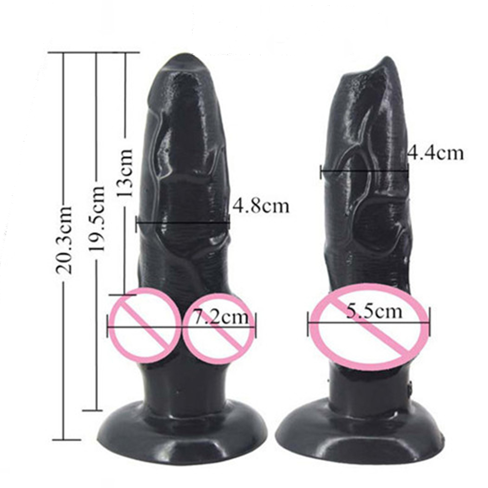 Realistic Dog Dildo Comfortable Pussy Plug Fake Penis With Suction Unisex Adult Sex Toy For Men And Women - 1