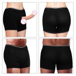 Unisex Cotton Briefs Shorts Harness For Strap-on Dong Dildo Packing S M L