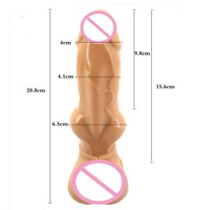 Large Dog Dildo Knotted Animal With Suction Cup Silicone Penis Sex Toy Girl Pussy Big Dick For Women Masturbator - 2