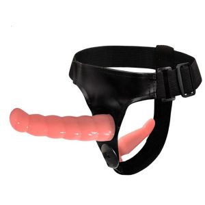 Strapon Double Realistic Dildo Anal Ultra Elastic Harness Belt Strap On Adult Sex Toys For Lesbian Woman