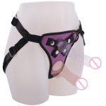 Strapon Dildo Realistic Penis For Lesbain Couple Adjustable Harness Pants Strap On Double Hole No Vibrator Dildos Women Gay