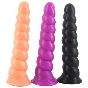 Anal Plug Spiral Big Dildo Long Sex Toys For Women Conch Design Anus Massage Stimulate Flirting Japanese Doll - 2