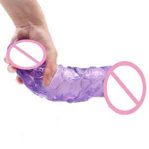 Soft Super Big Huge Realistic Dildo Vagina Stimulator Oversized Suction Cup Lesbian Sex Toys For Women 9 8inch - 3