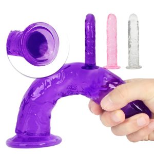 Realistic G-spot Dildos For Women Flexible Jelly Penis Suction Dildo No Vibrator Anal Butt Plug Clitoris Stimulate