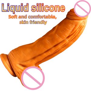 Huge Dildo Realistic Soft Big Artificial Penis With Suction Cup Lesbian Toys Fake Dick Sex For Woman Adult Product - 3