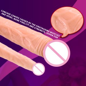Realistic Double Dildo For Women Lesbian Toys Masturbation Sex Tools Huge Black Dick Anal Penis Adult Erotic Machine - 3