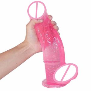 28cm Medical Silicone Artificial Penis Huge Realistic Mushroom Head Horse Dildos For Women - 3