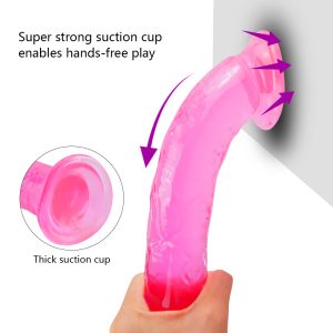 Erotic Soft Dildo Anal Butt Plug Realistic Penis Suction Cup Dick Toy For Adult G-spot Orgasm Sex Toys Woman - 2