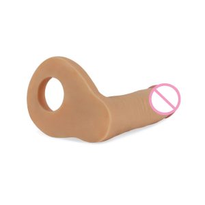 Realistic Strap On Dildo With Cock Ring Ultra Soft Tpe Double Penetration Anal Strapon Penis Sex Toys For Adult - 2