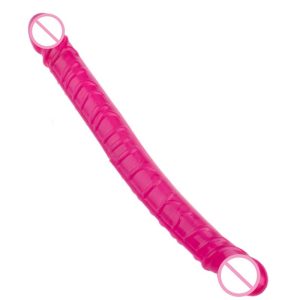 Long Realistic Dildo With Double Heads Plug Flexible Adult Sex Toy For Women Lesbian Couples