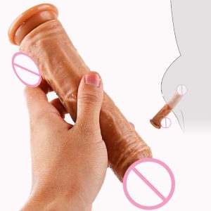 Woman Soft Dildo Butt Plug Realistic Strong Suction Cup Sexual Toy For Adult G-point Sex Toys - 2