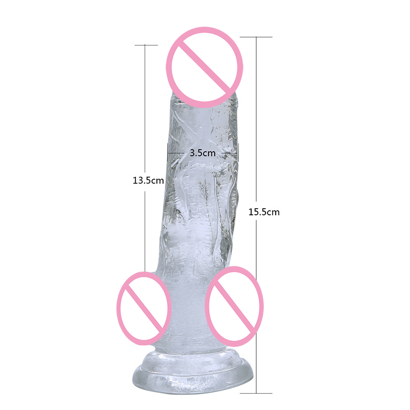 Large Realistic Jelly Dildo Unisex Adult Sex Toy With Strong Suction Cup For Women Men Gay - 8