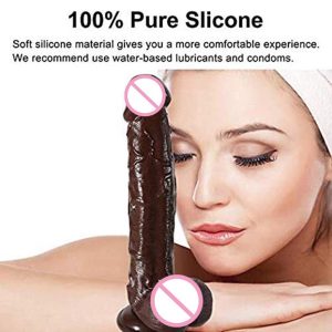 Movconly Realistic Dildo Xxl Penis With Plump Testicles Real Dong Tail Sex Toy Strong Suction Cup - 2