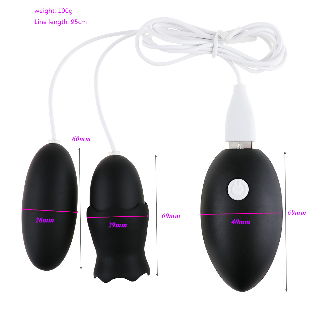 Usb Rechargeable Vibrating Kegel Balls Womens Pleasure Tongue Licking Jump Eggs Adult Sex Toy Intimate Gift - 1