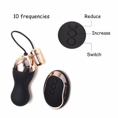 Wireless Remote Control Vibrator Egg Discreet Adult Toy For Women In Purple Black Bulletstyle Design - 1