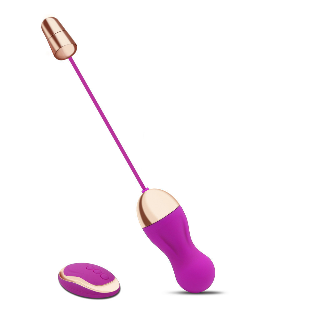 Wireless Remote Control Vibrator Egg Discreet Adult Toy For Women In Purple Black Bulletstyle Design - 6