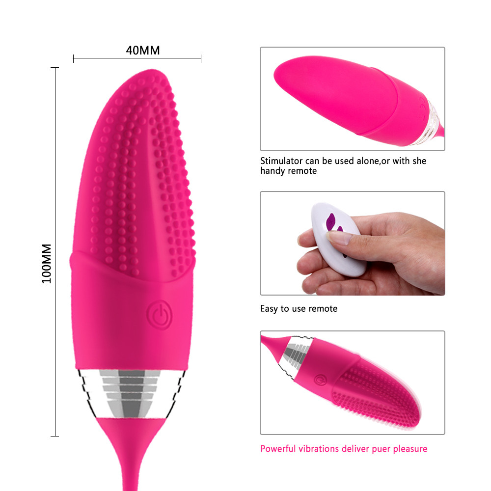 Womens Deluxe Remote Control Clitoral Stimulator With 12 Vibration Modes Vibrating Egg Nipple Toy - 2