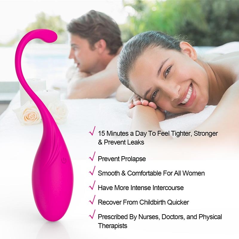 Usb Rechargeable Remote Control Kegel Balls Wireless Gspot Vibrating Egg Massager Womens Sex Toy Vibrator - 3