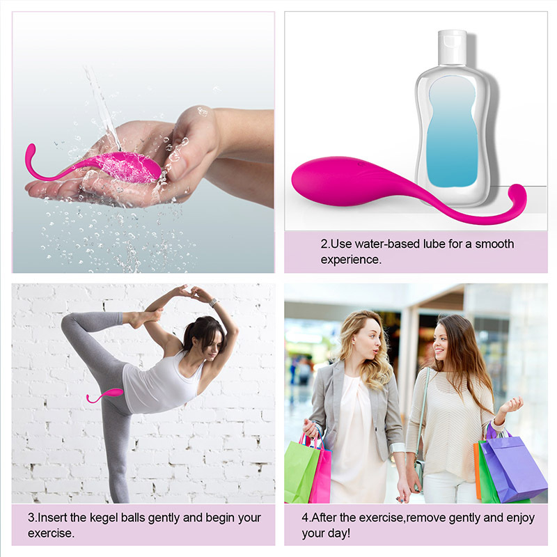 Usb Rechargeable Remote Control Kegel Balls Wireless Gspot Vibrating Egg Massager Womens Sex Toy Vibrator - 6