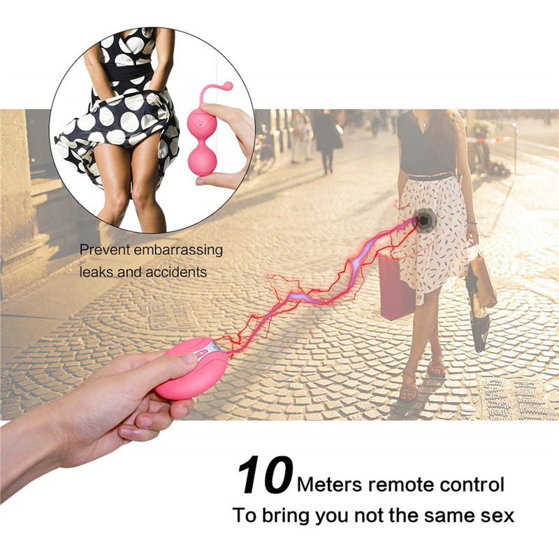 Wireless Remote Control Kegel Balls Geisha Ben Wa Vibrator Sex Toy For Women - 5