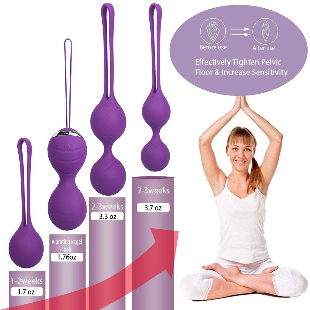 Wireless Remote Control Kegel Exercise Pelvic Floor Muscle Training Ben Wa Balls Vaginal Tightening Device Womens Sexual Wellness Toy - 3