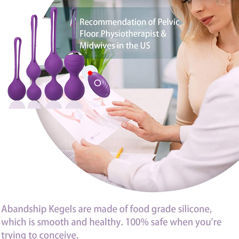 Wireless Remote Control Kegel Exercise Pelvic Floor Muscle Training Ben Wa Balls Vaginal Tightening Device Womens Sexual Wellness Toy - 5