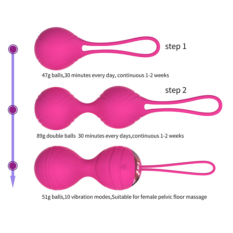 Wireless Remote Control Kegel Exercise Pelvic Floor Muscle Training Ben Wa Balls Vaginal Tightening Device Womens Sexual Wellness Toy - 10