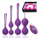 Kegel Pelvic Muscle Ben Wa Balls Vaginal Tightening Trainer Wireless Remote Control Vibrator Egg Sex Toy For Women