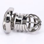 Sodandy Stainless Steel Male Chastity Belt Metal Cock Cage Devices Bondage Penis Sex Toys For Men Lock Gay Cockring Adult - 5