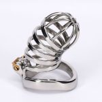 Sodandy Stainless Steel Male Chastity Belt Metal Cock Cage Devices Bondage Penis Sex Toys For Men Lock Gay Cockring Adult