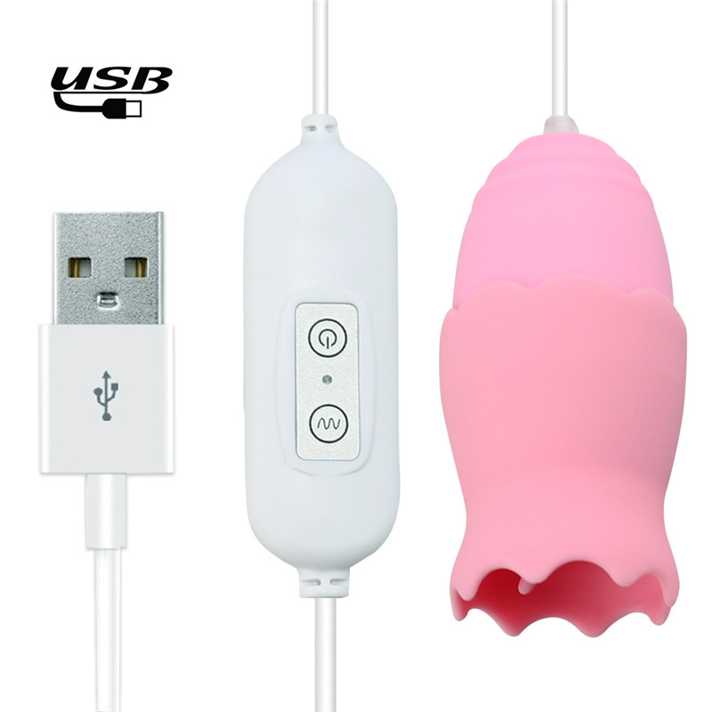 1pc Usb Rechargeable Gspot Clitoral Vibrator 12speed Tongue Oral Massager Stimulator Female Pleasure Toy - 9