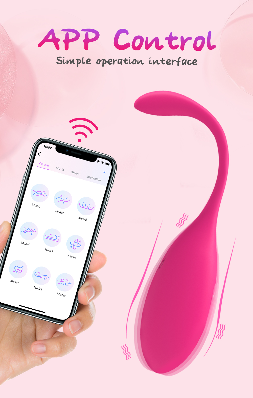 Appcontrolled Mini Vibrating Egg For Women Kegel Exercise Balls Gspot And Anal Pleasure Mens And Womens Intimate Adult Sex Toys - 3
