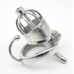Cock Cage Steel Chastity Device Sextoys Catheter Penis Lock Arc Ring Plug Sex Products For Man - 3
